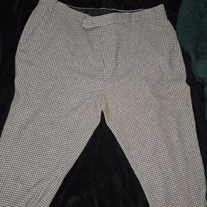 ASOS Black and White Houndstooth Trousers